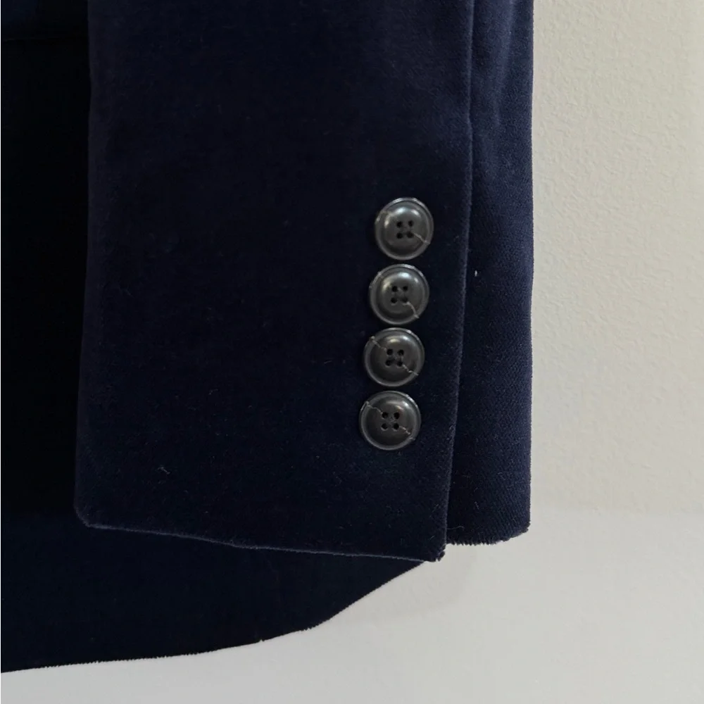NWOT J Crew Ludlow Navy Blue Velvet Party Blazer Dinner Jacket Tuxedo 36R